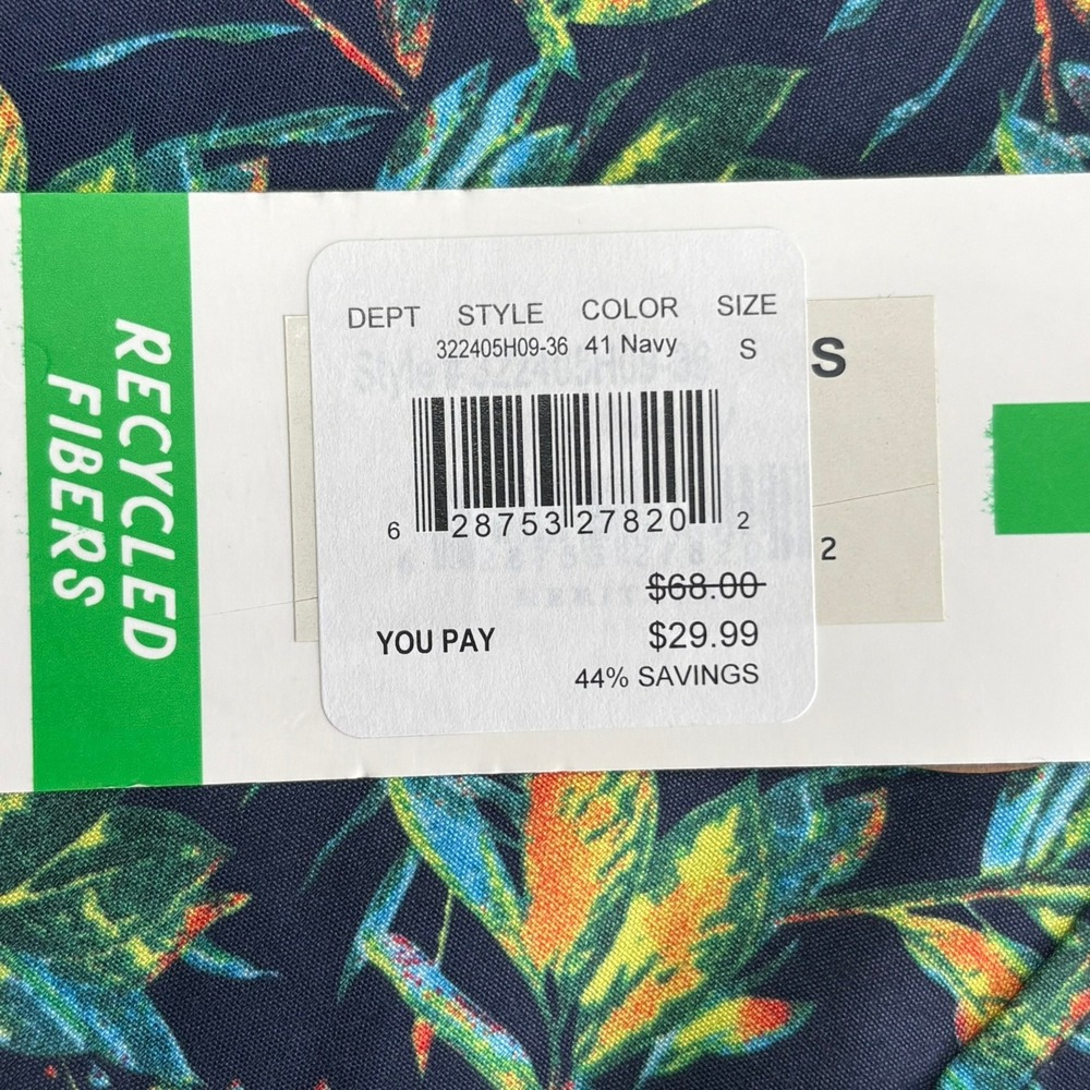 Heritage Report Collection Short Sleeve Shirt Mens S Multicolor Tropical NEW - Picture 5 of 8